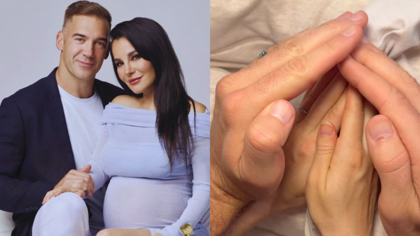 Martha Higareda y Lewis Howes anuncian el nacimiento de sus gemelas con adorable video