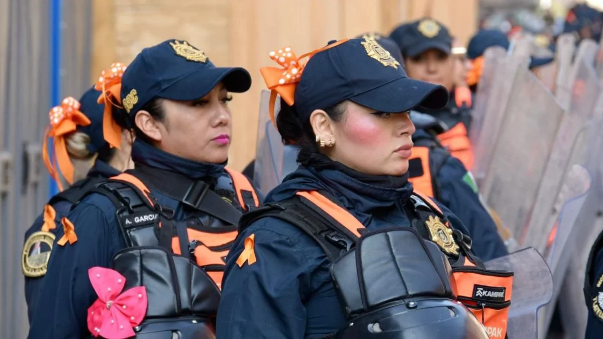 CDMX despliega operativo de mujeres policías para el 25N