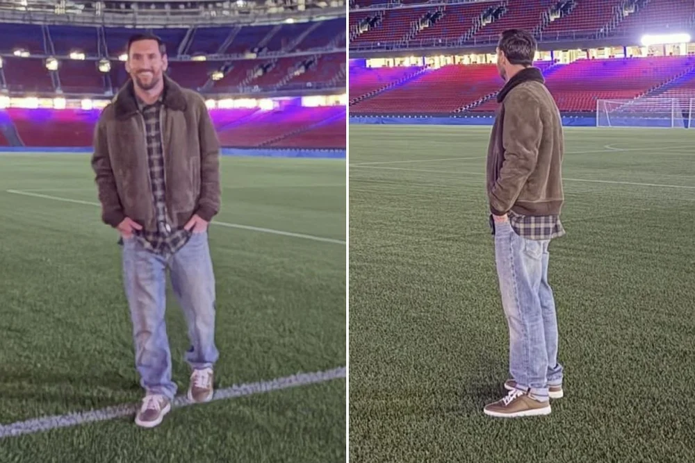 Así ocurrió la visita de Messi al Camp Nou de Barcelona