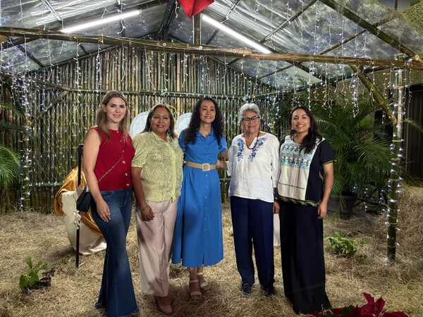 Inauguran el nacimiento navideño de SEDAP y SEMADES