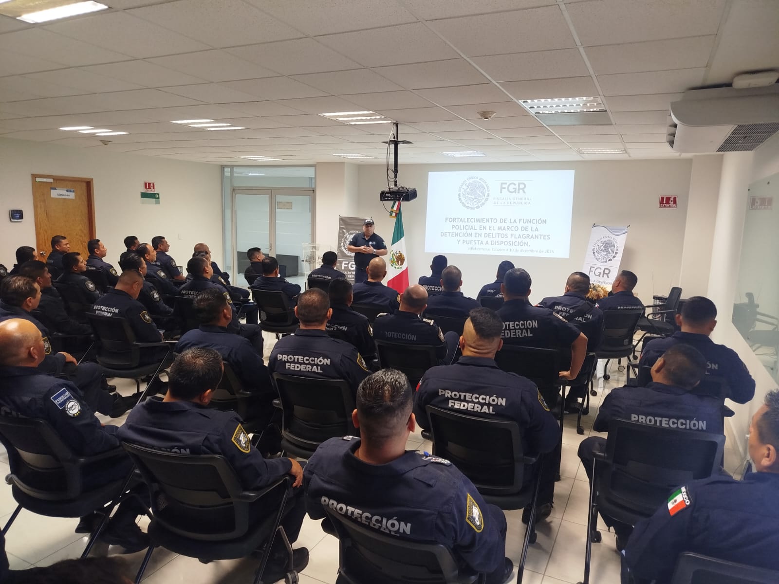 FGR capacita a 50 primeros respondientes de la Secretaría de Seguridad y Protección Ciudadana Federal