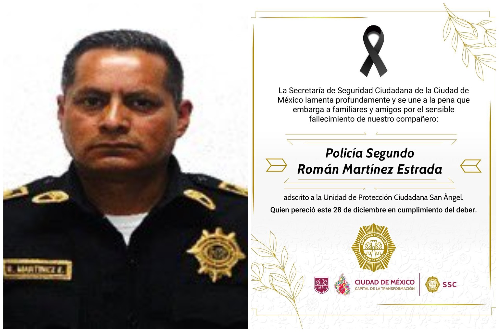 Policía de la CDMX muere tras enfrentar a delincuentes en la alcaldía Álvaro Obregón