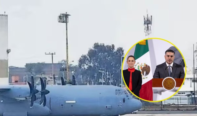 Claudia Sheinbaum afirma que avión militar de EU aterrizado en México es de «capacitación»