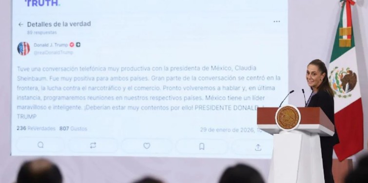 “México tiene un líder maravilloso”: Donald Trump tras llamada con Sheinbaum