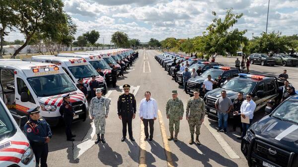 Refuerzan seguridad en Yucatán con inversión de 99.3 millones de pesos