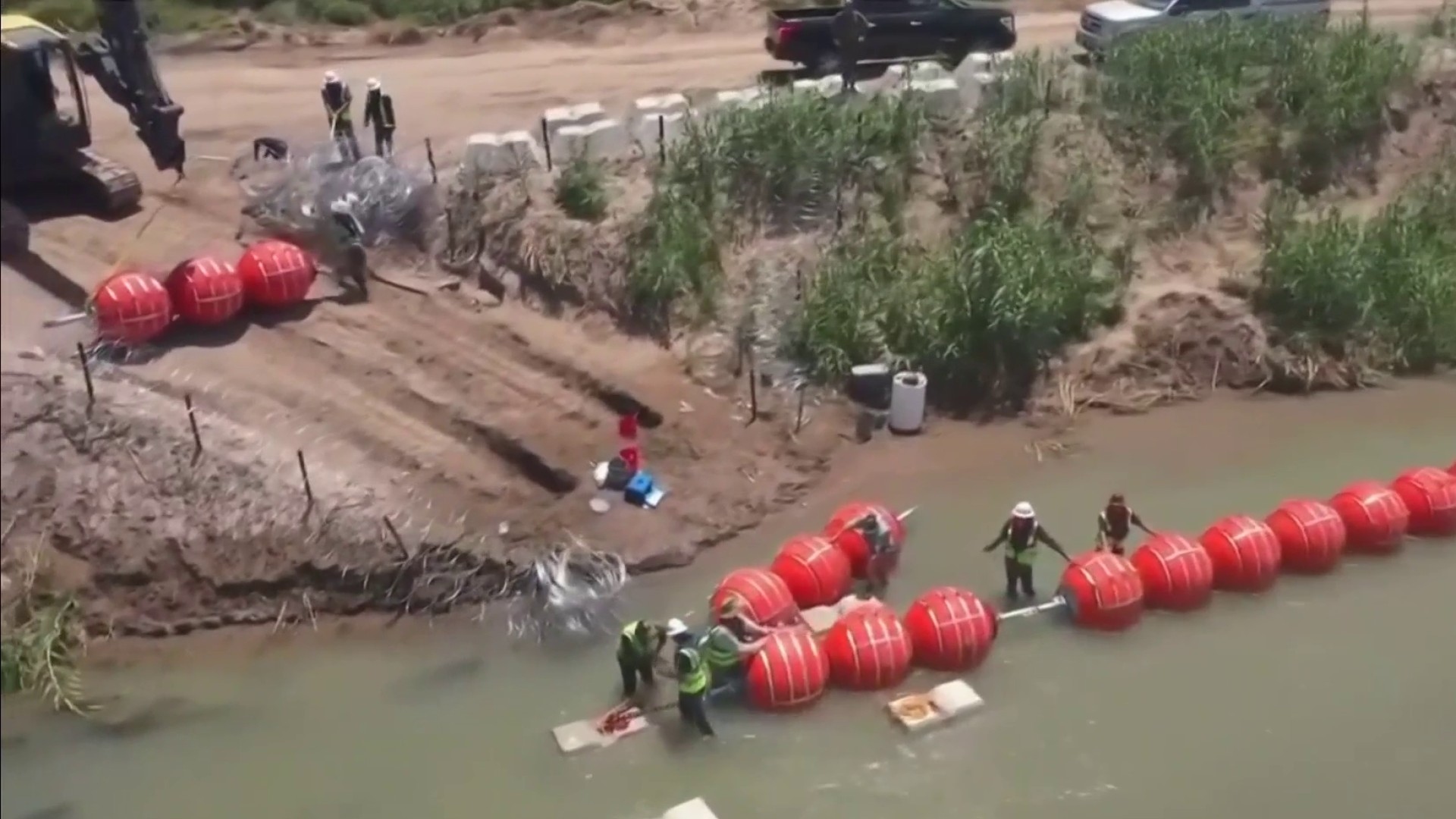 Embajada de EEUU en México advierte de instalación de “barreras flotantes” en el río Bravo