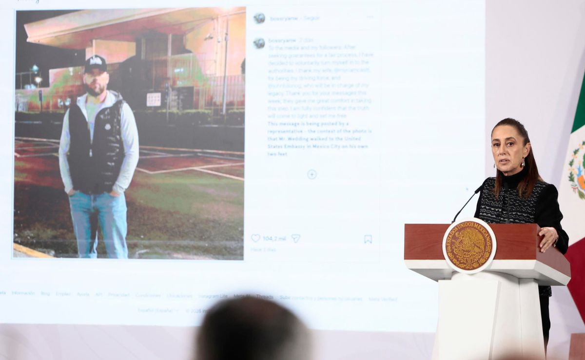 Sostiene Sheinbaum que Ryan Wedding se entregó voluntariamente