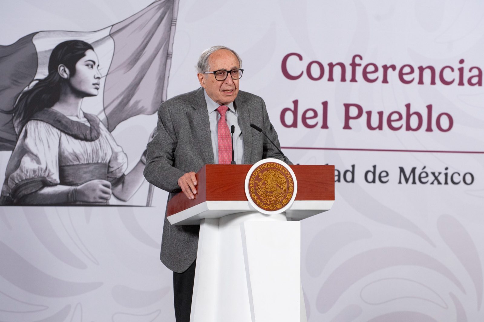 Claudia Sheinbaum informa que David Kershenobich, secretario de Salud, tiene influenza