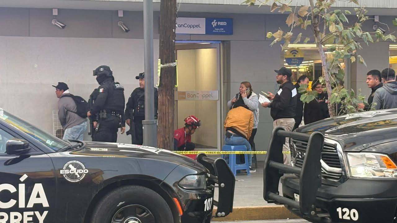 Ataque armado en el centro de Monterrey deja 7 heridos en plena tarde