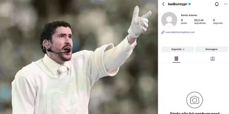 Bad Bunny desaparece de Instagram: borró todos sus posts