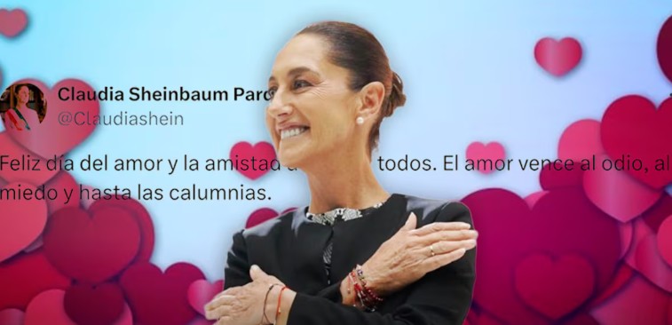 ‘El amor vence al odio’: el mensaje de Claudia Sheinbaum este 14 de febrero