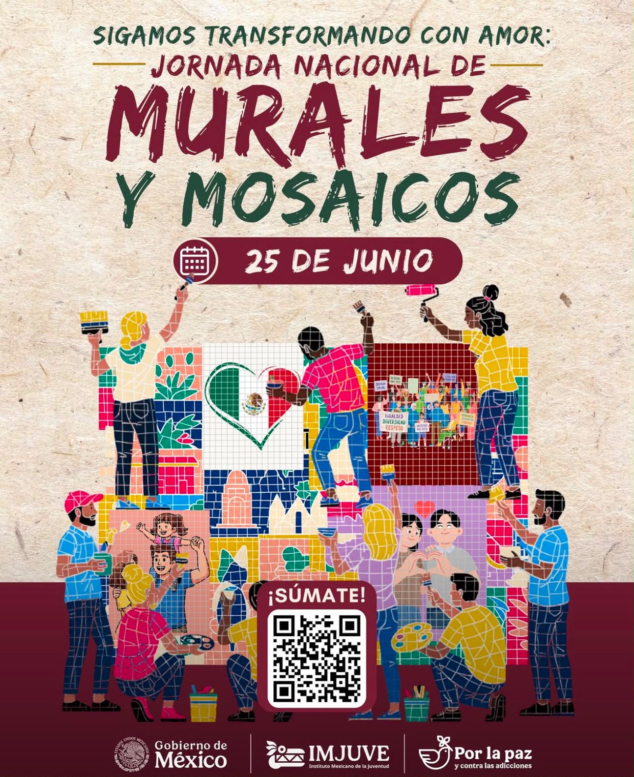 Un millón de jóvenes llenarán de arte a México
