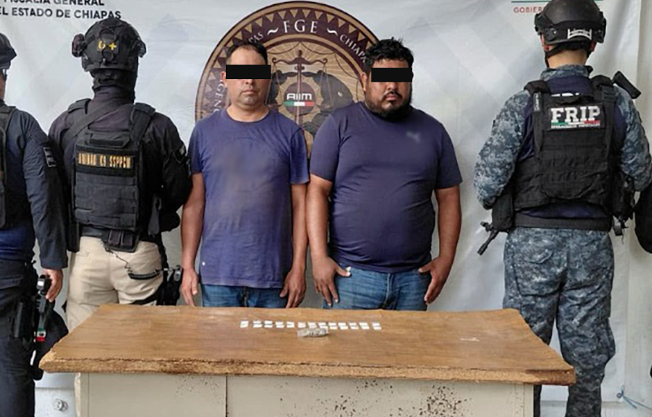 Autoridades detienen a 57 personas y aseguran drogas en Chiapas