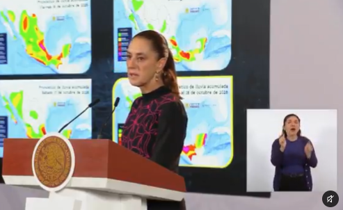 Sheinbaum anuncia apoyo para damnificados por Rachel