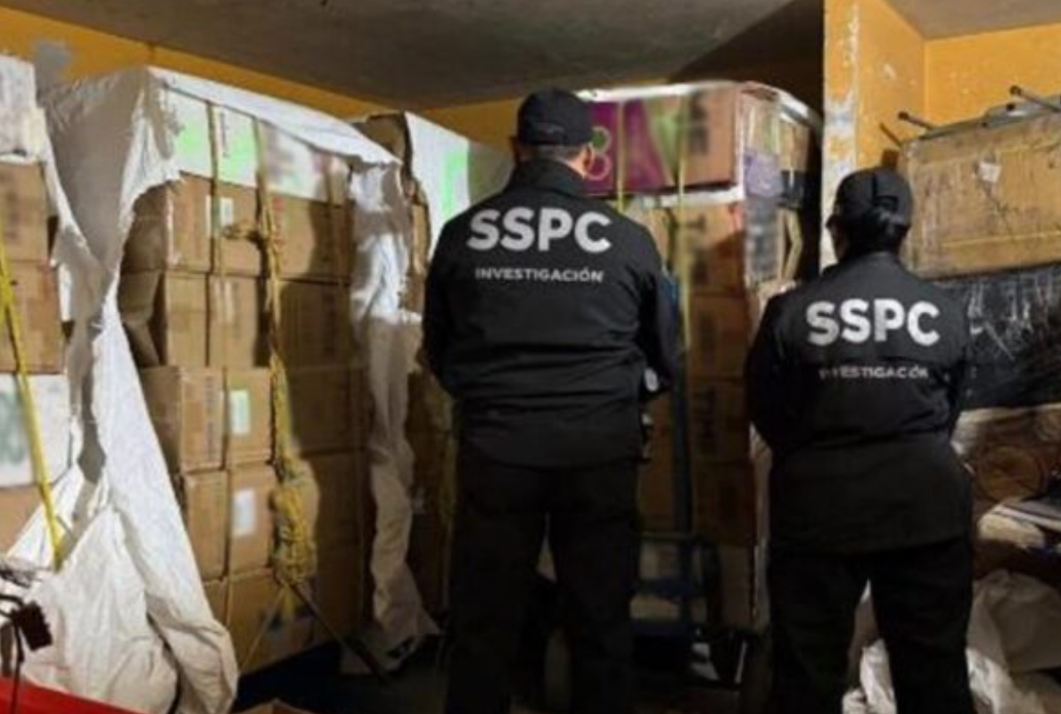 Decomisan seis toneladas de cigarros falsificados en CDMX