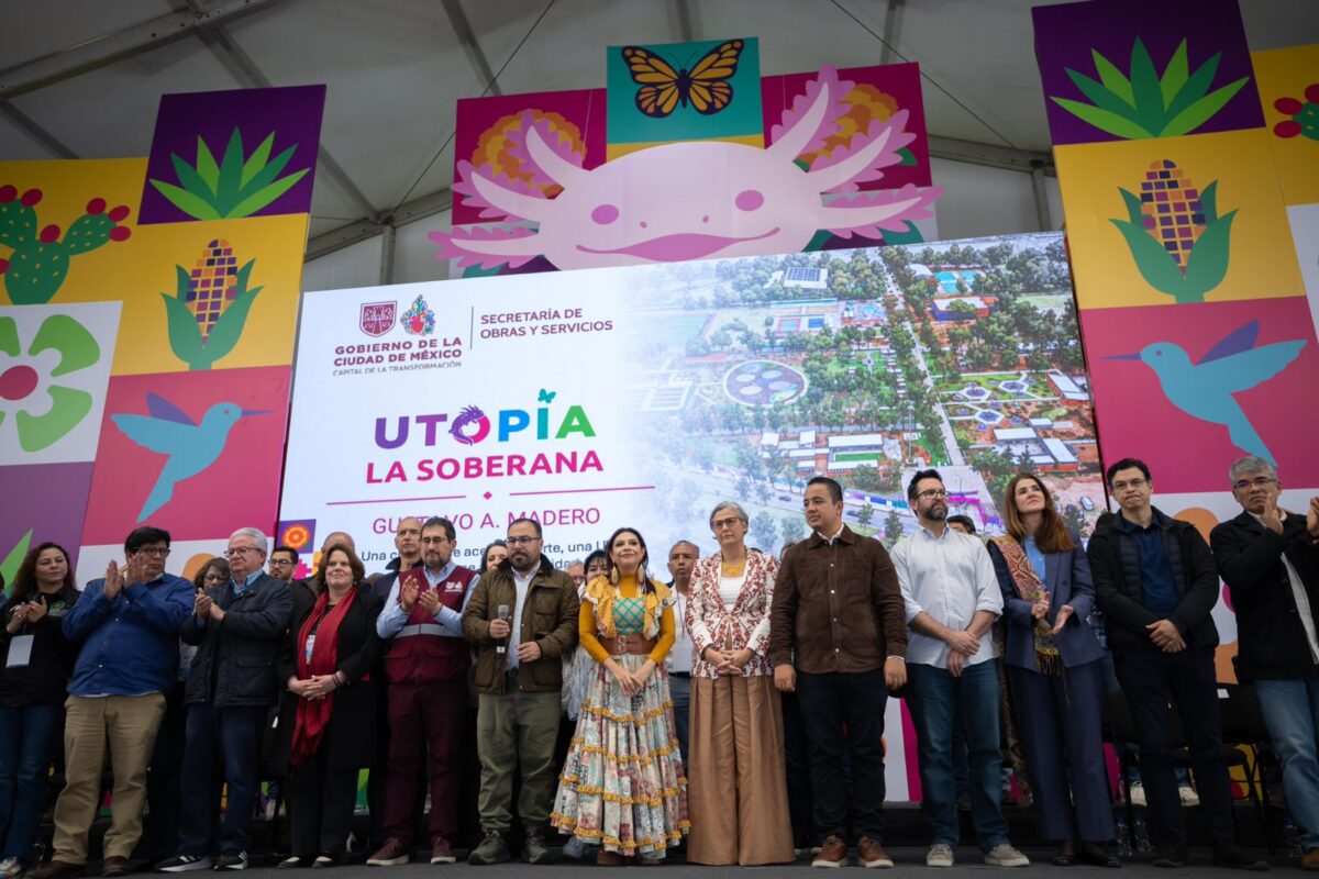 Clara Brugada inaugura Utopía La Soberana en Gustavo A. Madero